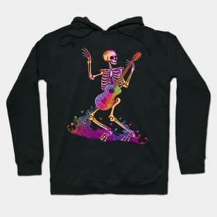 Elegant Dance of the Skeleton: A Whimsical Spectacle Hoodie